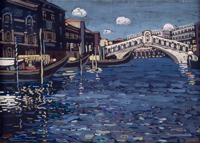 Rialto Bridge, Memory of Venice 4, 1904 by Wassily Kandinsky